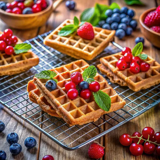 Тёплые хрустящие вафли из киноа